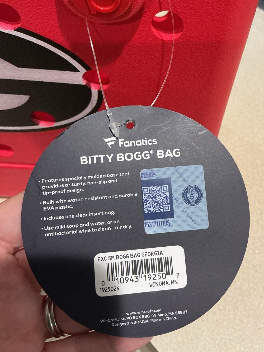 BOGG BAG - UGA Georgia Bulldogs Bitty Bogg Bag NWT View 3